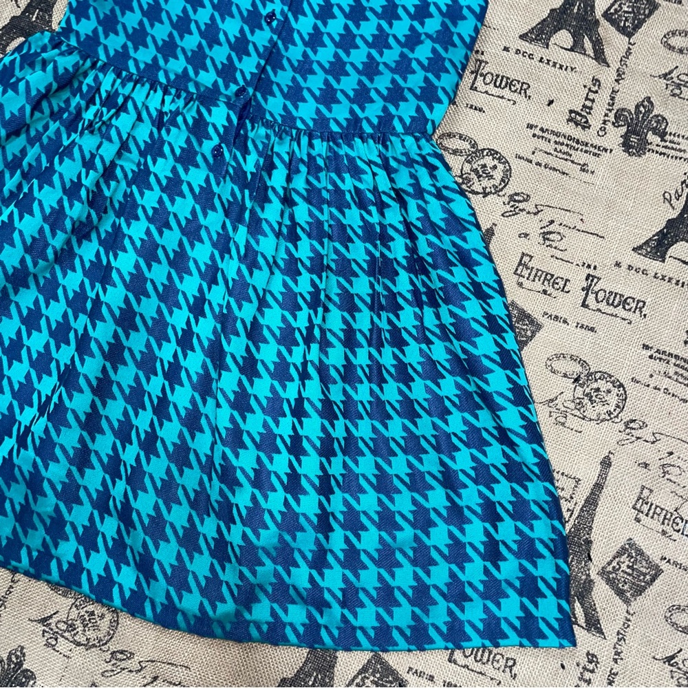 Cat & Jack NWT! Girl Green Bird/Navy Holiday Dress Size L - Picture 10 of 14